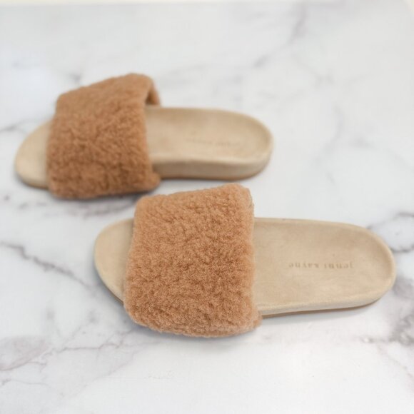 NWOT Jenni Kayne Shearling Slide Sandals Size 39 - Picture 11 of 11